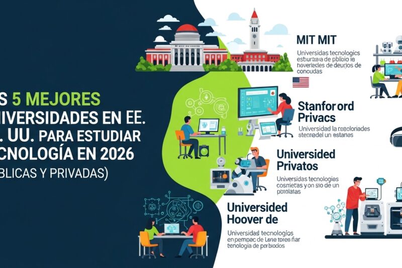 Las 5 mejores universidades públicas y privadas para estudiar tecnología en EE. UU.